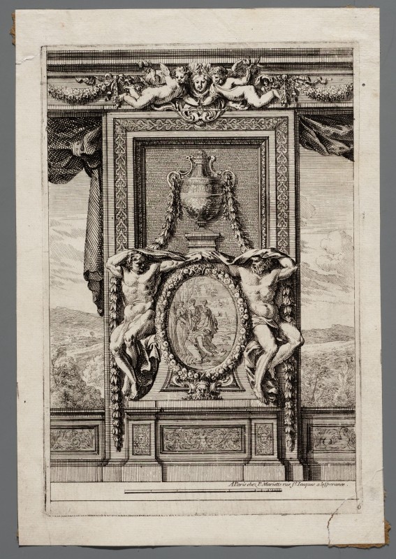 Ornamentprent. Lambris a l'italienne.